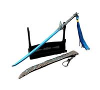 Hanaiette 1 llavero de Devil May Cry, modelo de arma, artesanía de metal con soporte de exhibición de armas, Estilo 2, Taille unique