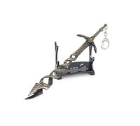 Hanaiette 1 pieza Llavero de armas del juego Elden Ring con modelo y soporte de exhibición para fanáticos del anime