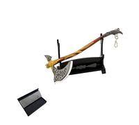 Hanaiette 1 pieza Llavero modelo de espada, hacha, martillo de trueno, arma de la espada de la Chaos Blade de God of War con soporte de exhibición (modelo en caja 9)