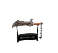 hanaiette 1 unidad Llavero modelo de espada, hacha, martillo de trueno, arma de la espada del caos de God of War con soporte de exhibición (modelo estándar 2)