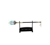 hanaiette 1 unidad Llavero modelo de espada, hacha, martillo de trueno y espada del caos de God of War con soporte de exhibición (modelo estándar 12)