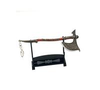 Hanaiette 1pc Dios de la Guerra Hoja del Caos Martillo del Trueno Hacha Espada Modelo Llavero con Soporte de Exposición (Modelo Estándar 4)
