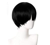 Hanako Kun Cosplay Men 32cm Short Black Wig Anime Jibaku Shounen Hanako-kun Cosplay Wig Heat Resistant Synthetic Wigs