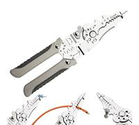 Hanaoni Multifunctional Wire Stripper Crimper Cable Cutter Pliers, Alicate Pelacables Multifuncional, Alicates Cortadores de Cables, Herramienta Profesional Multiusos para Pelar