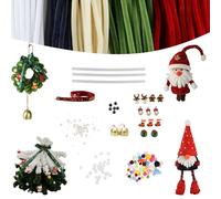 Hanari 400 limpiadores de silbatos para manualidades y manualidades con figura decorativa navideña, limpiador de tuberías para manualidades creativas infantiles, decoraciones navideñas y diarias para