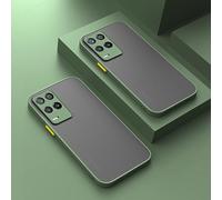 HANASE Lente Protectora TPU Suave + PC Dura Funda de teléfono Mate para Realme 10 9i 9 Pro + Plus GT 5G 7 7i 8i 8 5G Pro C21Y C30 C35 C25, M Verde, para GT Neo 3T