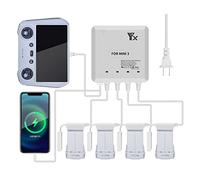 Hanatora Cargador de batería para DJI Mini 3,Mini 3 Pro Drone,6 en 1 accesorios de cubo de carga rápida multi paralela