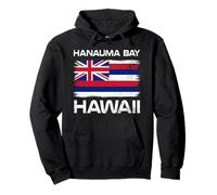 Hanauma Bay - Bandera de Hawái con diseño de Bandera de Hanauma Bay Oahu HI Sudadera con Capucha