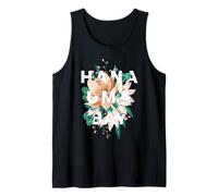 Hanauma Bay Diseño Floral Hanauma Bay Oahu HI Camiseta sin Mangas