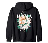 Hanauma Bay Diseño Floral Hanauma Bay Oahu HI Sudadera con Capucha