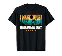 Hanauma Bay Hawái Diseño Retro Hanauma Bay Oahu HI Camiseta