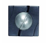 Hanayama-515090 Marble Hanayama Cast Metal Brain Teaser by Puzzles of Japan, Color metálico, único (515090)