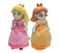 HANBO Super Star Collection Princess Peach - Peluche de princesa Rosalina y margarita, 26 cm (rosa y amarillo)