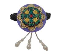 Hanbok - Aro para el pelo con perlas de imitación, postizo tradicional coreano, accesorio para el pelo con esmalte azul, para eventos culturales y uso diario