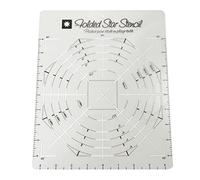 HANBOLI Plantillas de Dibujo, Patchwork Guide Ruler Plantillas de Pet Impermeable Anti-Rotura Plegada Estrella Hot Pad Herramientas de Costura Hechas a Mano para Cojines de Bricolaje