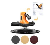 Hanchen Máquina Alisadora de Paredes con Paleta de Hormigón Multifuncional 1680W Mezclador de Hormigón Industrial Pulidora de Mortero de Cemento Eléctrica con Barra de Agitación Esponja Papel de Lija