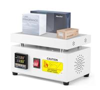 Hanchen Máquina de envoltura en celofán Máquina de sobreenvoltura manual Máquina de sellado térmico de escritorio para película BOPP Perfume Cosméticos Caja de poker PVC (120x200 mm)