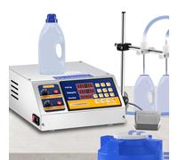 Hanchen Máquina de Llenado de Líquidos 3-4000ml Llenadora de Botellas Digital 4L/min con Dos Boquillas para Bebidas/Perfume/Aceite Esencial