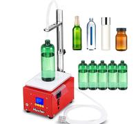 Hanchen Máquina de Llenado de Líquidos Automática 5.5L/min Llenadora de Botellas Resistente a la Corrosión con Balanza Sensor Inteligente para Aceite Alcohol Perfume