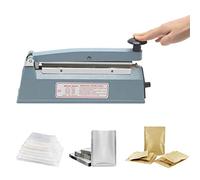 Hanchen Selladora de Bolsas de Plástico 200mm Sellador Térmico Profesional 310W para Bolsas de Polietileno/de Papel de Aluminio/de Papel Kraft (200mm)