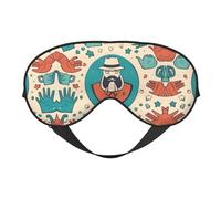 Hand and Happy Fathers Day - Máscara de ojos suave para dormir, parche transpirable femenino, perfecto para viajes y relajación