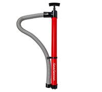 Hand Bilge Pump - Self-Priming, Manual Bilge Pump for Water Removal on Small Boats, Kayaks, Canoes, Bilges or Any Place Water Collects, Red/Black
