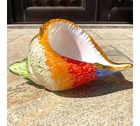 Hand Blown Glass Conch Figurines Handmade Paperweight Glass Sculpture Table Fish Tank Wine Cabinet Ornament Home Decor Gift
