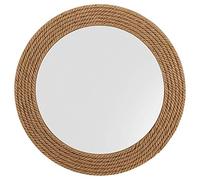 Hand Crafted Nautical Premium Wall Decor Rope Accentuated Mirror | Maritime Sailor's Decor Gifts & Collectibles | Nagina International (18 Inches)