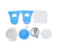 Hand Crank Ice Crusher | Stainless Steel Blades for Secure Shaved Ice | Portable Manual Ice Shaver Machine for Home/Restaurants/Cafes | Non - Electric Functioning (Blue)