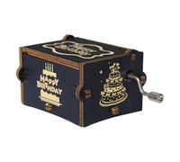 Hand Crank Music Box: Caja de música grabada a Mano de Madera, Caja de música Vintage clásica, Caja de música de cumpleaños de antigüedades para compañero de Clase colega, Amante, Amigos, Familia