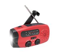 Hand Crank Radio - Solar Radio, Battery Operated | Portable Am FM Receiver, USB Rechargeable, Function for Camping, Outdoor, Disaster Preparedness