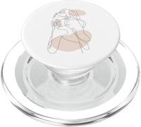 Hand Drawn One Line Art Woman PopSockets PopGrip para MagSafe