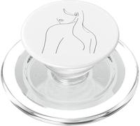 Hand Drawn One Line Art Woman PopSockets PopGrip para MagSafe