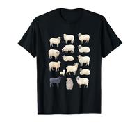 Hand Drawn Sheep Flock Cottage Farms Animals Camiseta