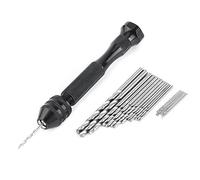 Hand Drill, Mini Manual Aluminum Hand Drill, Chuck Micro Drill Bit Tool Hand Drill Bits Set for Drilling