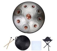 Hand Drum Steel Drum Percusión, Handpan Drum, Percusión De Tambor Handpan En Re Menor De 22 Pulgadas Con Trípode, Para Meditación, Yoga Y Sanación Sonora(432Hz,9 notes)