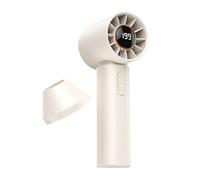 Hand Fan, 5 Speeds Air Blower with Digital Display, Small Portable Fan