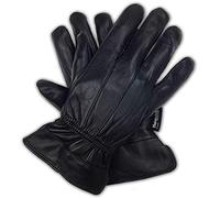 Hand Fellow Luxury Soft Men's Genuine Nappa Sheepskin Leather con 3M Thinsulate Guantes (Negro original, Medium)