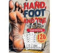 Hand, Foot and Toe Score Sheet Book: Team Edition: Cool Book, Hand, Foot and Toe Journal, Card Game Score Sheet. 8.5" x 11", Two Teams, Great Fun for all Ages.