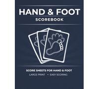 Hand & Foot Scorebook: Score Sheets for the Hand & Foot Card Game | Detailed Scoring | Large Print (Game Night Scorebooks)