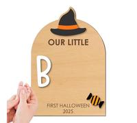 Hand Footprint Kit, First Halloween Keepsake, 7,09 x 10,24 pulgadas Craft Pad with Clean Touch Ink & Memory Ornament Accessory, Nursery Use for Birth Shower Mom Dad Kids