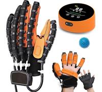 Hand Function Rehabilitation Robot Gloves Ayuda a Pacientes Disfunción de Mano Como Ictus a Completar el Entrenamiento de Rehabilitación(A:Mano Izquierda B:Mano Derecha)(Size:A XL,Color:Naranja)