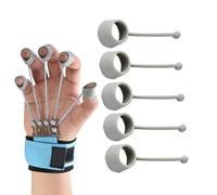 Hand Grip Strengthener - 5 piezas de fuerza para ejercitar la fuerza, dedo estrenador, dedo estirador, mano para ejercitar los dedos, mejora la fuerza muscular