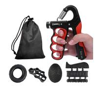 Hand Grip Strengthener - Multifunctional Forearm 18x11.5cm, Exercise Kit | Long-Lasting Finger Trainer Portable Forearm Strength Exerciser For Men Women Athletes Climbers Tennis Musicians Fitness Carr