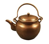 Hand Hammered Pure Copper Teapot - Heavy-Duty Water Boiler Thickened Vintage Kettle for Kung Fu Tea and Hot Boiling