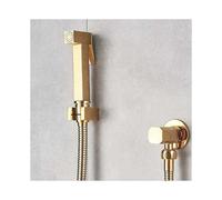 Hand Held Bidet Sprayer for Toilet, Golden Solid Brass Bidet Sprayer, Simple Cold Water, Bathroom Bidet Shower, Baby Cloth Diaper Sprayers