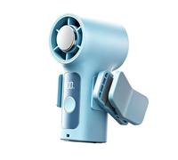 Hand Held Cooling Fan - Portable Handheld Fan With LED Display And Removable | USB Rechargeable Small Cooler | Clip 360-Degree Rotation Cold Handheld Fans For Travel Summer Camping Cruise Vacation