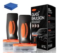 Hand-Held Glass Emulsion Cleaner, 2026 New Glass Emulsion, Glasses Emulsions Car, Automotive Windshield Cleaner with Emulsions Compound, Oil Film Remover for Windows, Mirrors (2pcs)