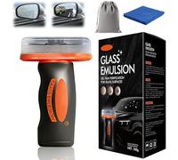 Hand-Held Glass Emulsion Cleaner, Glass Guard, 100g Glasses Emulsion Windscreen Cleaner, Car Glasses Oil Film Remover Brush, Oil Film Remover for Windows, Mirrors Surfaces (1pc)