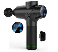 Hand Held Masajeadore Eléctrico,masajeadore Eléctrico Pistola De Vibración,tejido Profundo Pistola Fascia Inalámbrico Ajustable Taladro Deportivo Para Alivio Del Dolor Atletas Negro 23.8 * 23.8cm